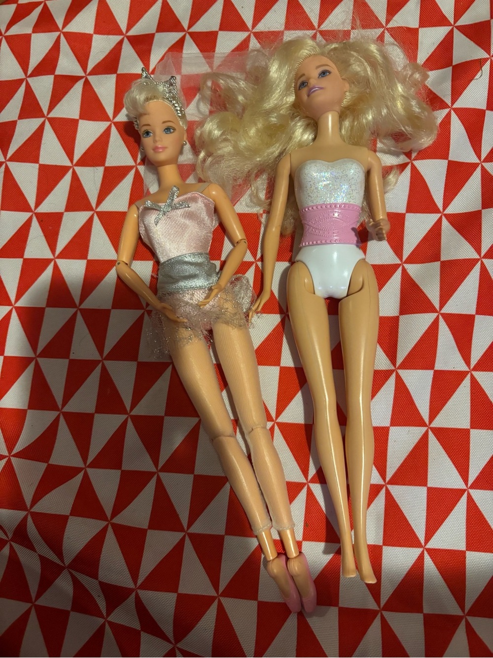 Vintage Barbie ballerina and bride
